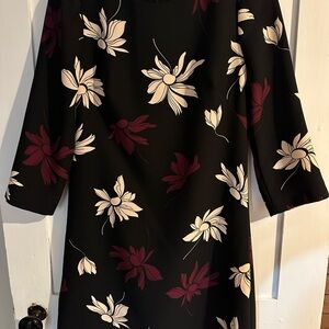 Ann Taylor Navy Floral Dress